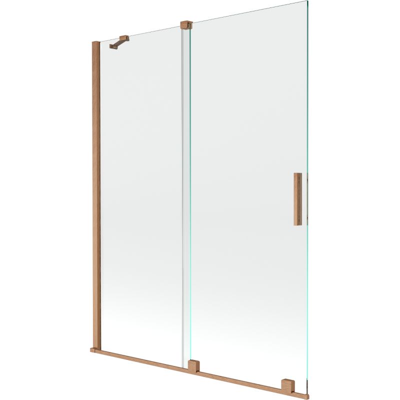 Parawan nawannowy Mexen Velar transparent miedź szczotkowana 130 x 150 cm 1 szt.