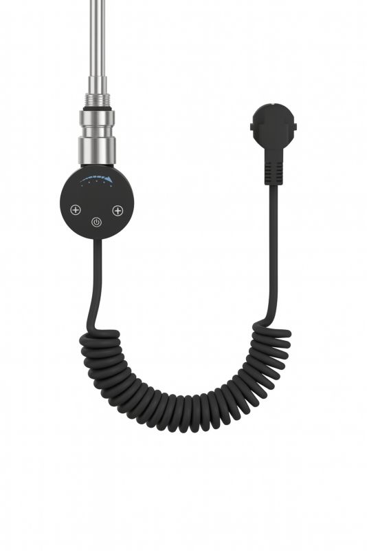 Grzałka elektryczna LUXRAD do grzejnika łazienkowego SLX 200W czarna z kablem 1 szt