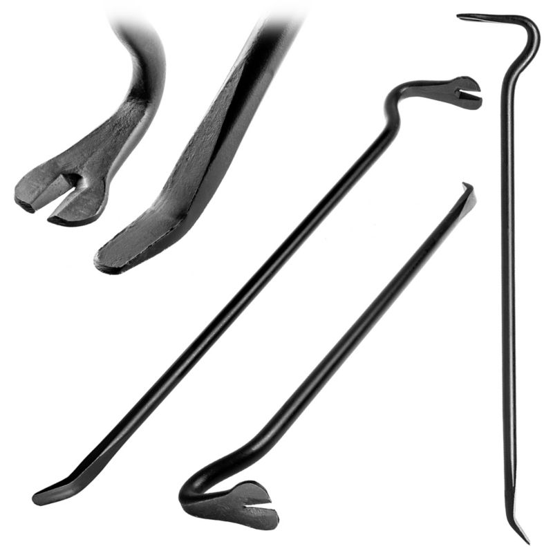 Łom KADAX Kuty Wygięty 800 mm Breszka Brecha Wyciągacz Gwoździ Budowlany Chwytak 1szt.