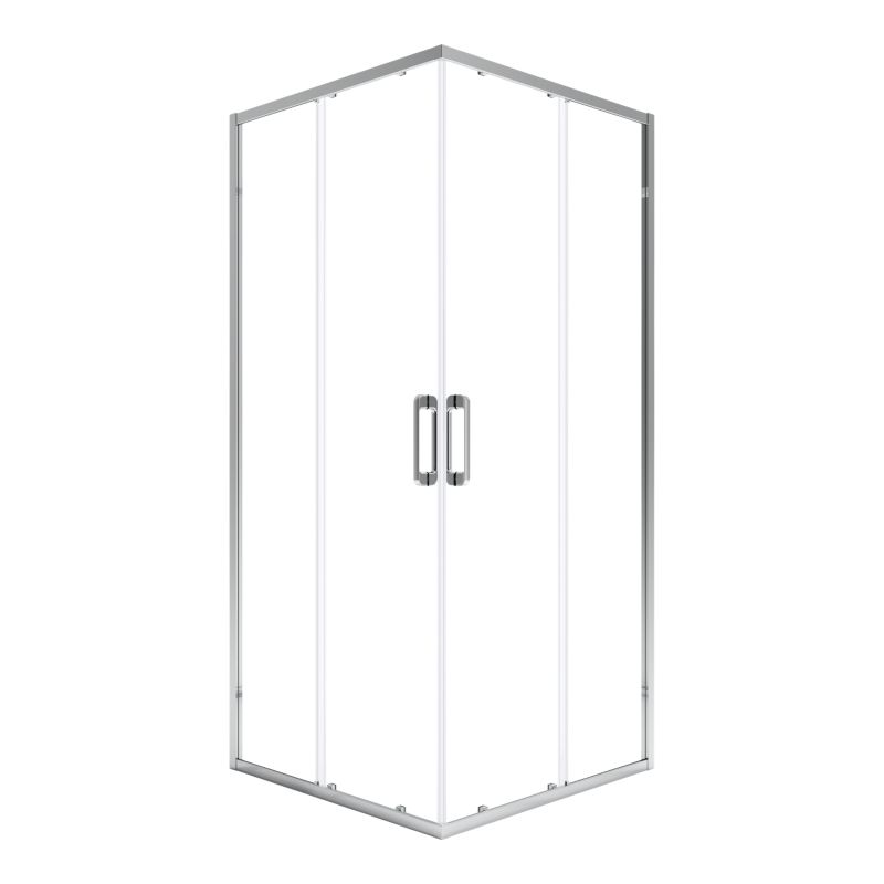 Kabina prysznicowa kwadratowa GoodHome Maza 90 cm chrom/transparentne