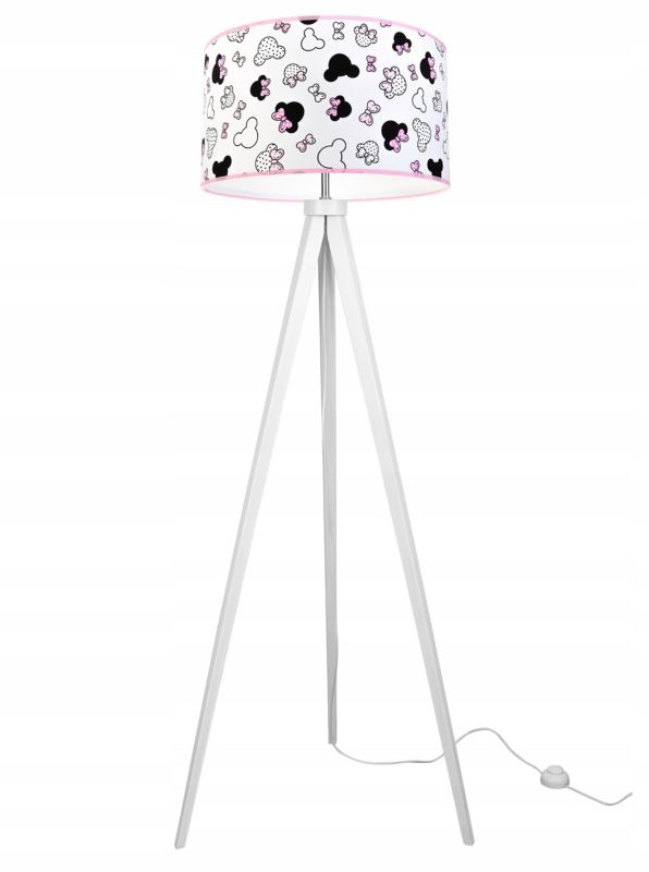 Lampa połogowa stojąca trójnóg Light Home LH Minnie 3x E27 60W różowy 1szt