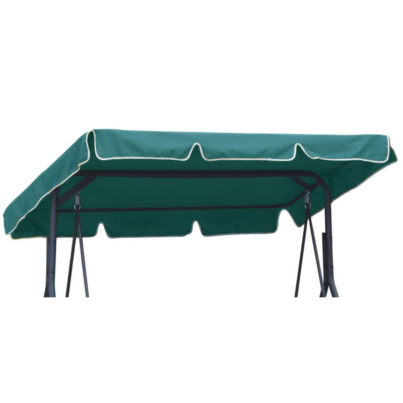 Daszek na huśtawkę ogrodową Ferocity 200x120 cm zielony 1 szt.