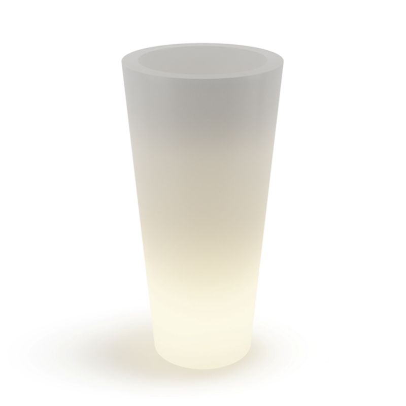 Donica PD CONCEPT Z Polietylenu VENUS PL-VE70-LIGHT Biała Podświetlana Z Żarówką 1 szt