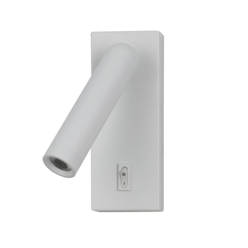 Kinkiet Italux NOVA z włącznikiem biały LED 1x2.5W 153lm Ciepła biel IP20 -1 szt.