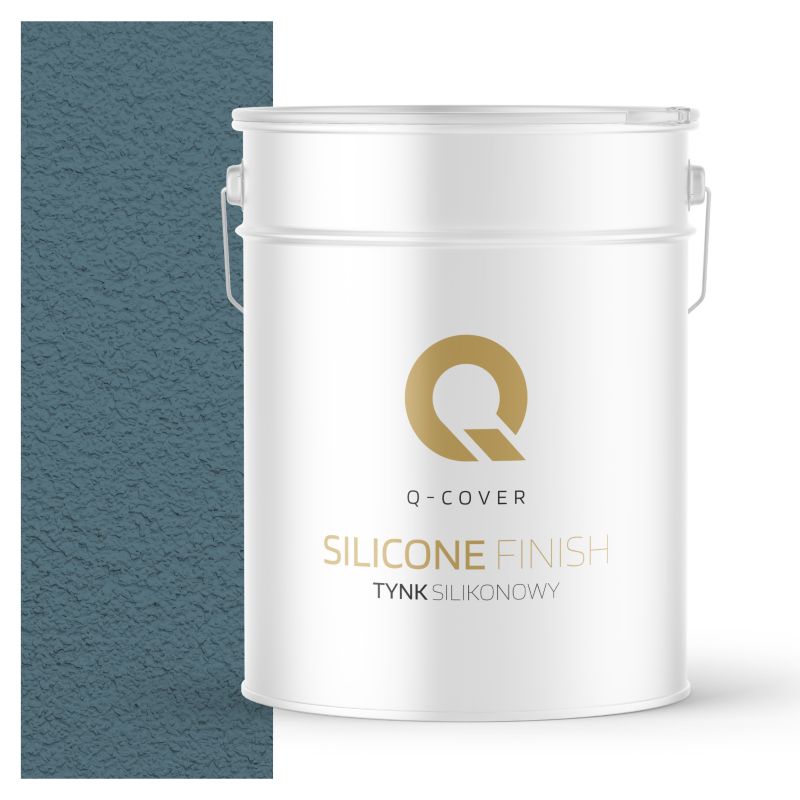 Tynk Silikonowy Elewacyjny Baranek 3.0mm Q-Cover Granatowy F136 15KG
