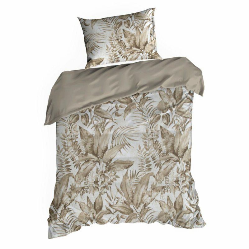 Pościel Spring/46 Eurofirany 140 x 200 cm beżowo bawełna satynowa 1 kpl.