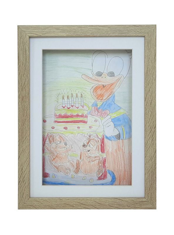 Ramka Frames Factory na rysunki A4 21x29.7 cm sonoma jasna 1 szt.