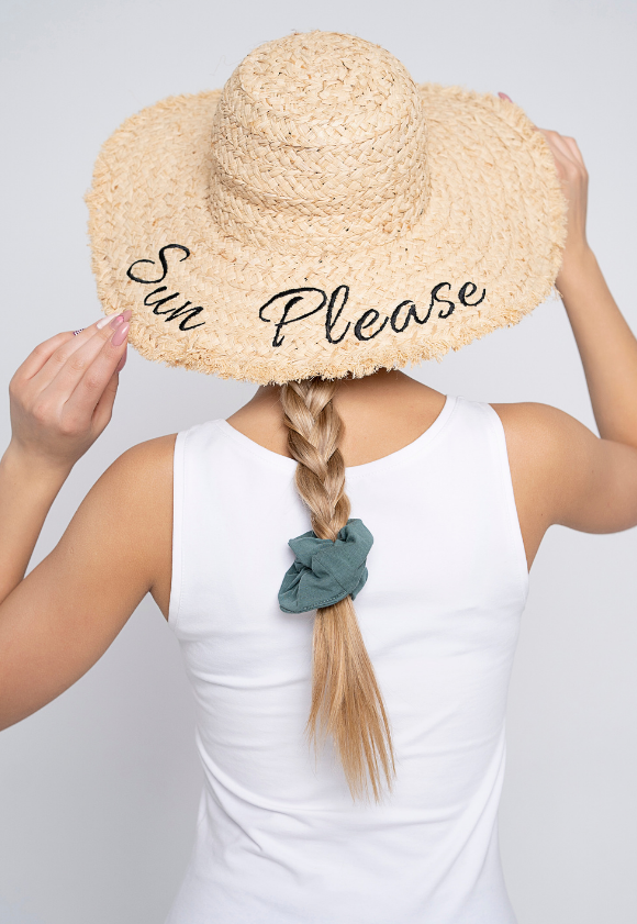 Lillow - FROTKA Scrunchies - eukaliptus - Materiał bawełna - Uszyto w Polsce