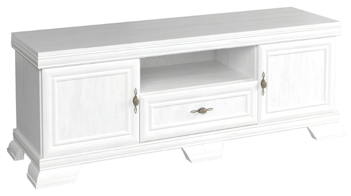 Szafka RTV biała 158 cm KOLONIA