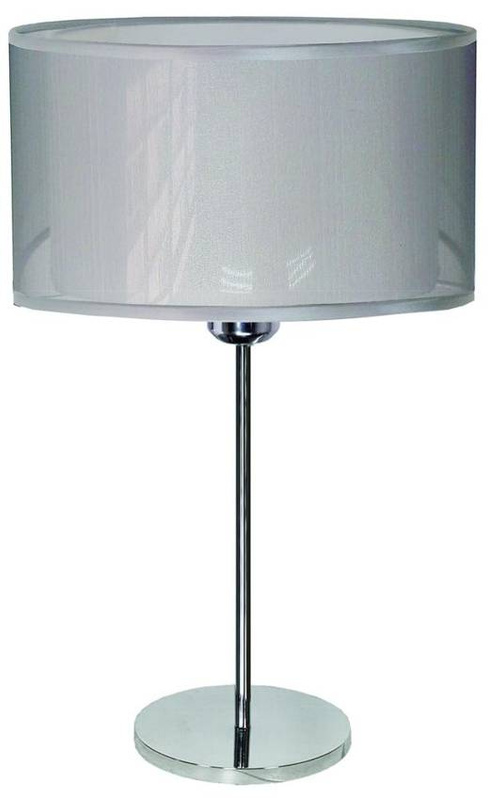 Srebrna lampka stołowa do salonu i sypialni PIANO 3 E14