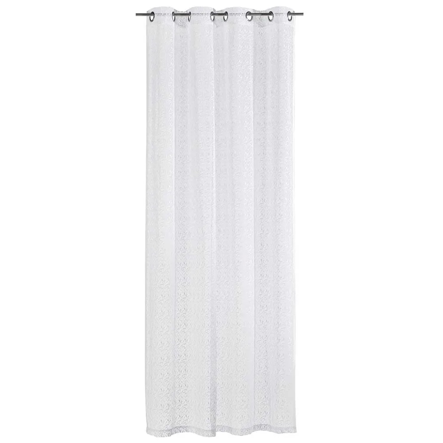 Firana REDA na przelotkach 140 cm x 245 cm biała