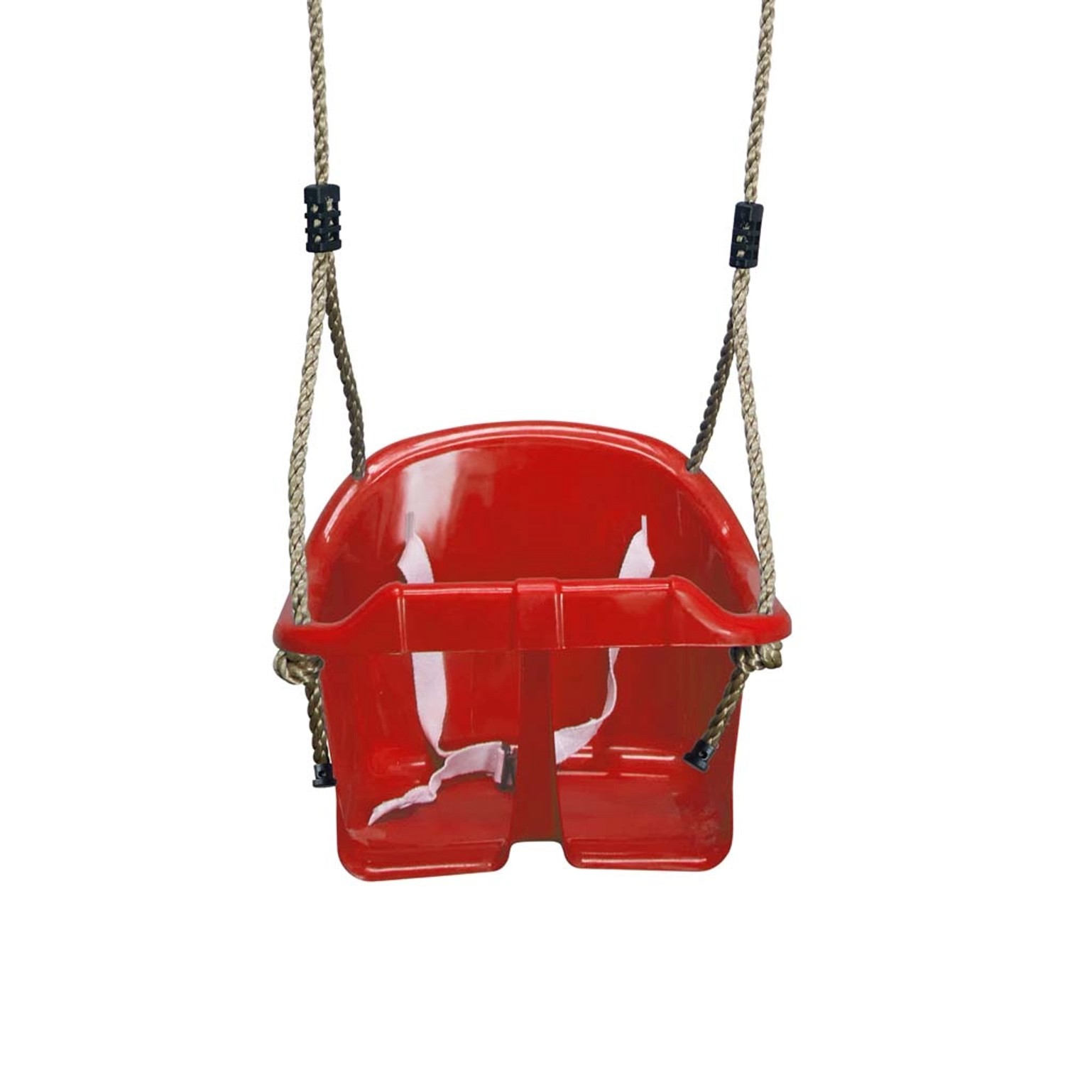 Siedzisko huśtawki kubełkowe czerwone - 37 x 31 x 28 cm