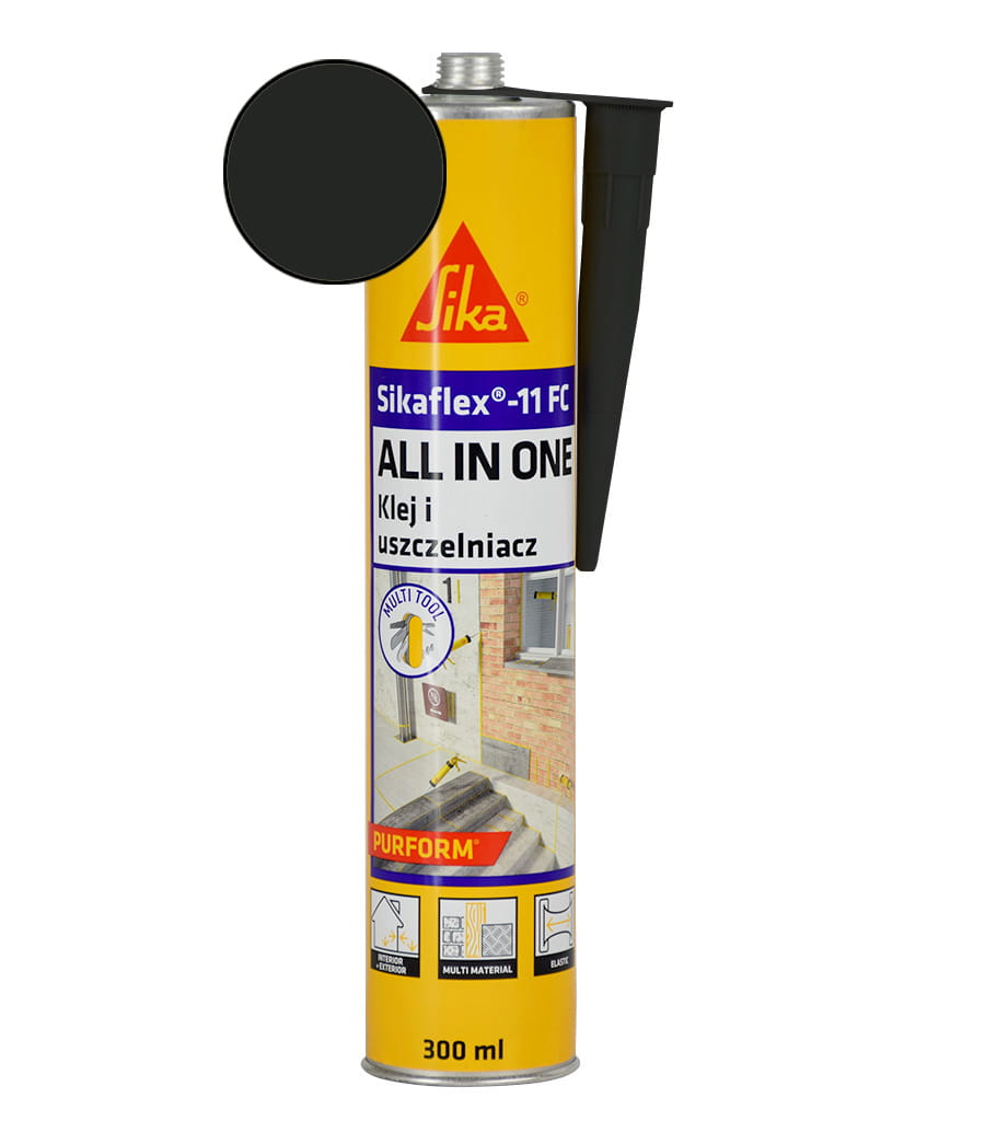 SIKA KLEJ USZCZELNIACZ SIKAFLEX 11FC PURFORM 300ML CZARNY