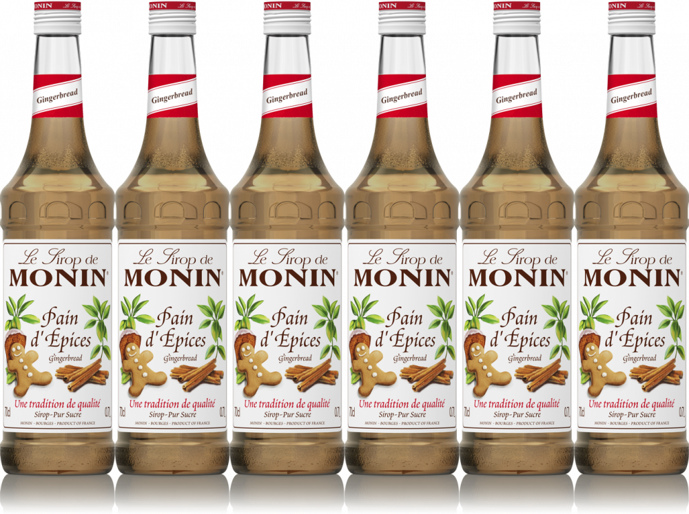 6x Syrop Monin, piernikowy, 700ml