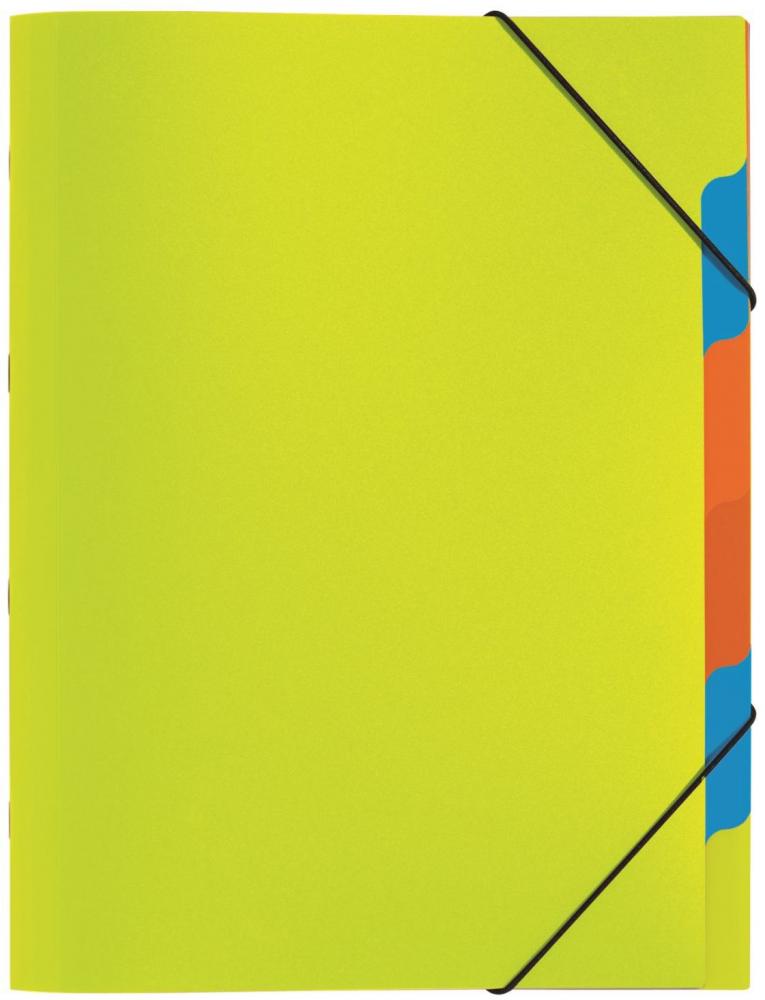 Teczka z przegródkami Pagna, A4, 5 przekładek, zielony