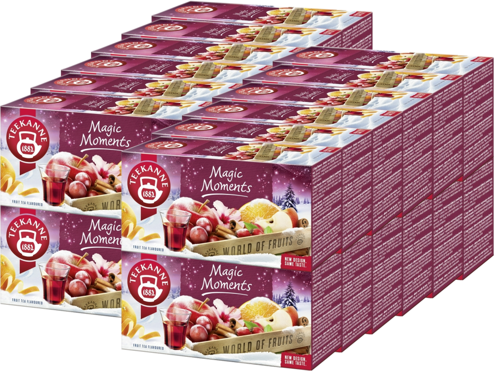 24x Herbata owocowa w torebkach Teekanne Magic Moments, 20 sztuk x 2.5g