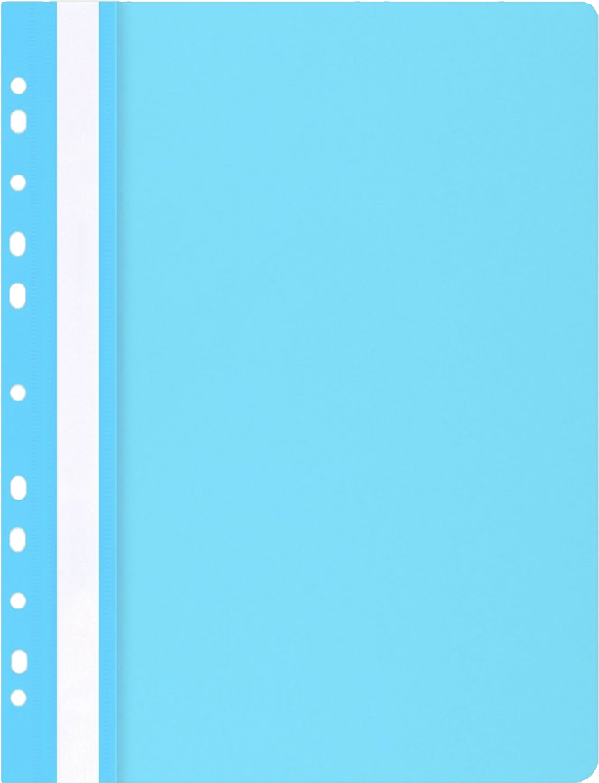 Skoroszyt plastikowy oczkowy Office Products, A4, do 200 kartek, jasnoniebieski
