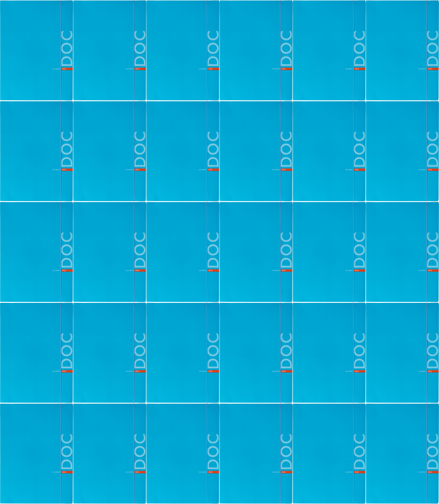 50x Teczka kartonowa z gumką Barbara Fluo, A4, 350g, niebieski