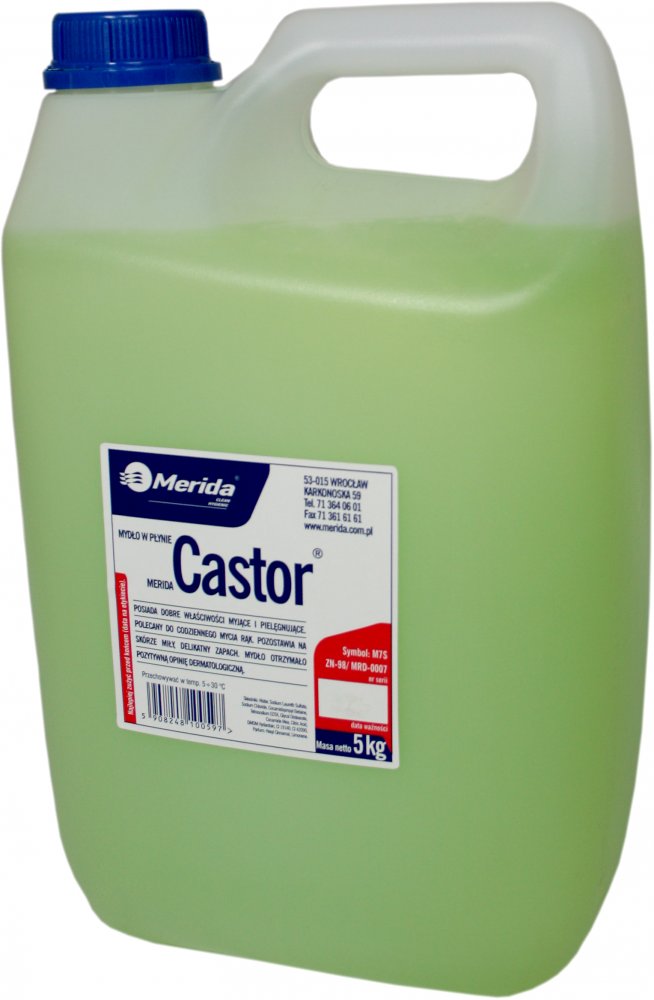 Mydło w płynie Merida Castor, naturalny, zapas, 5l