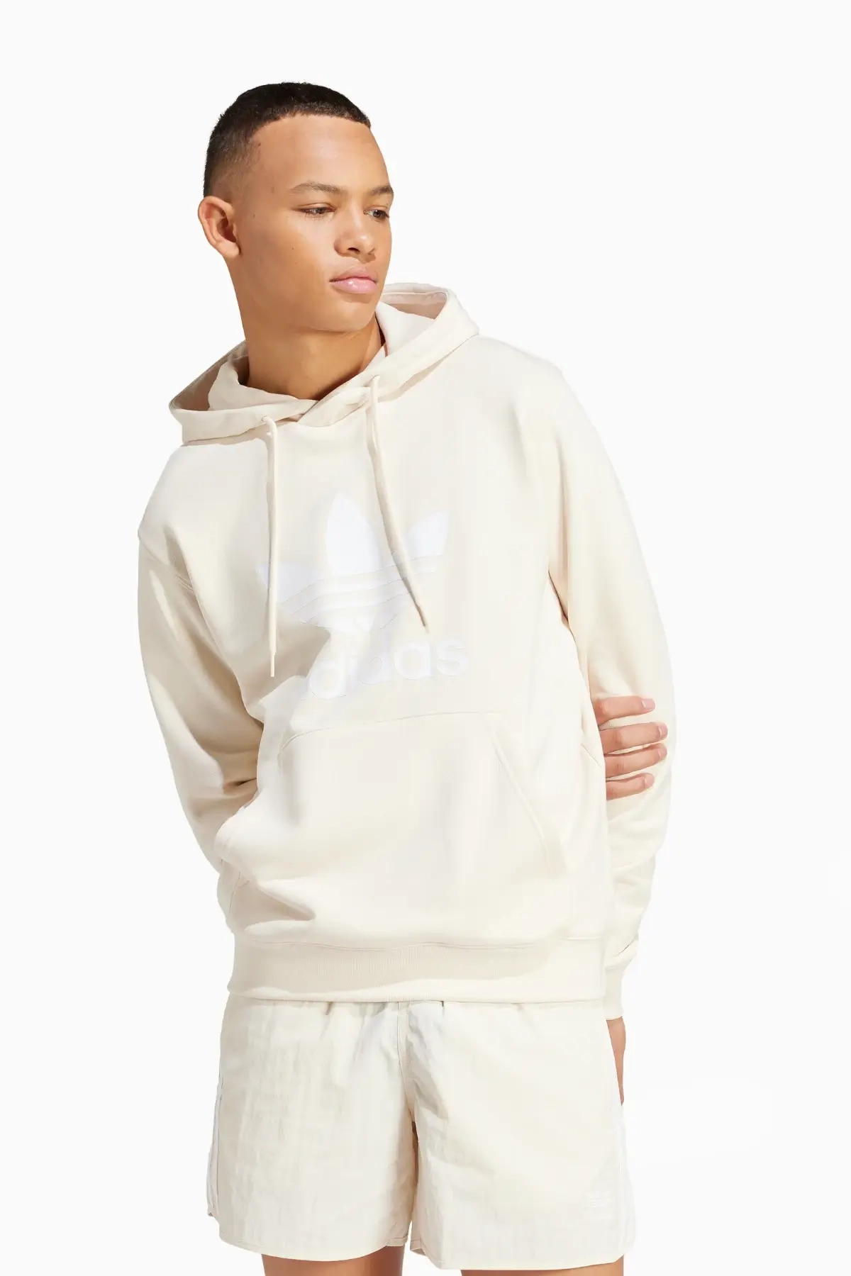 Bluza z kapturem adidas Adicolor Classics Trefoil - Biały