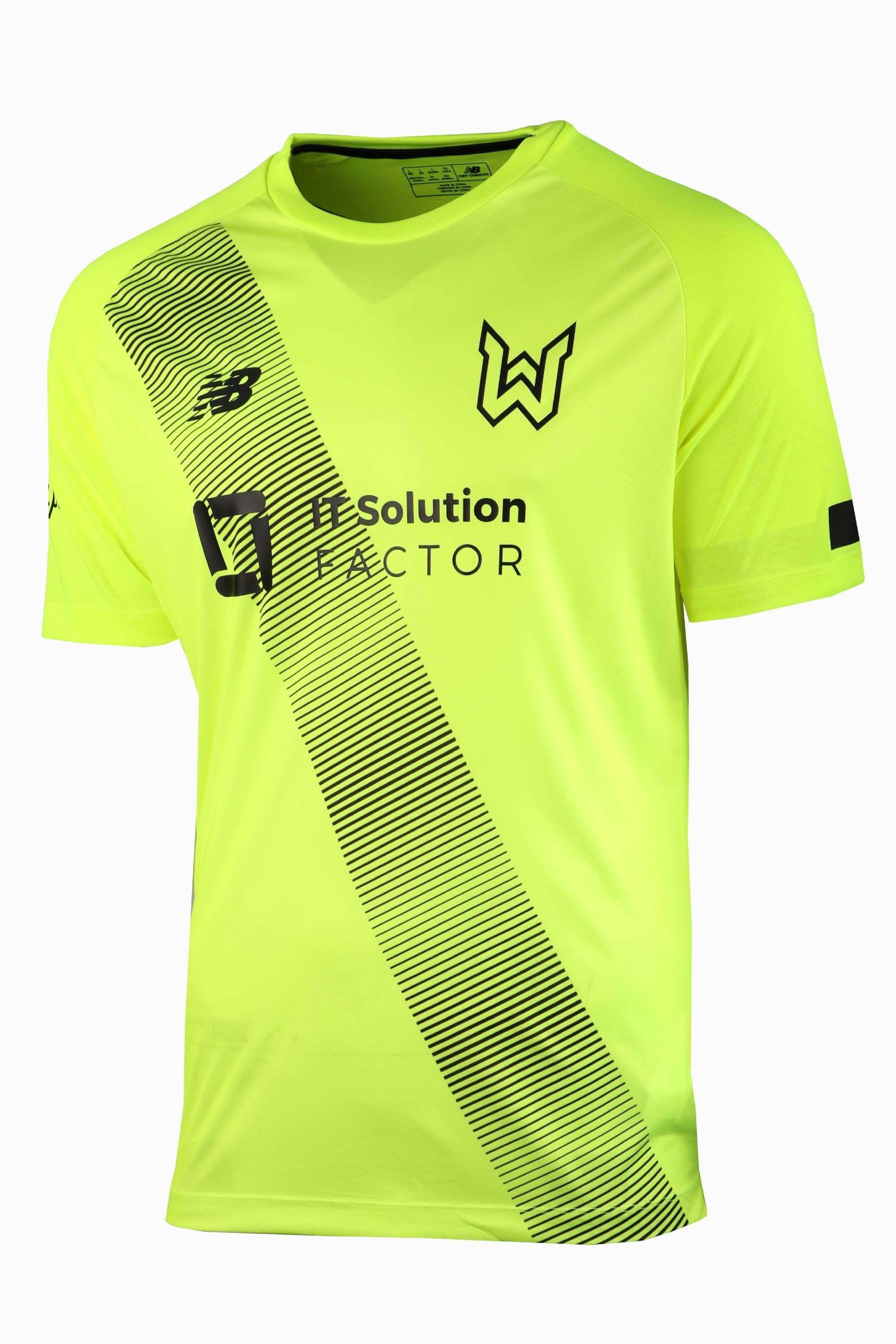 Koszulka New Balance KTS Weszło Junior - Limonkowy