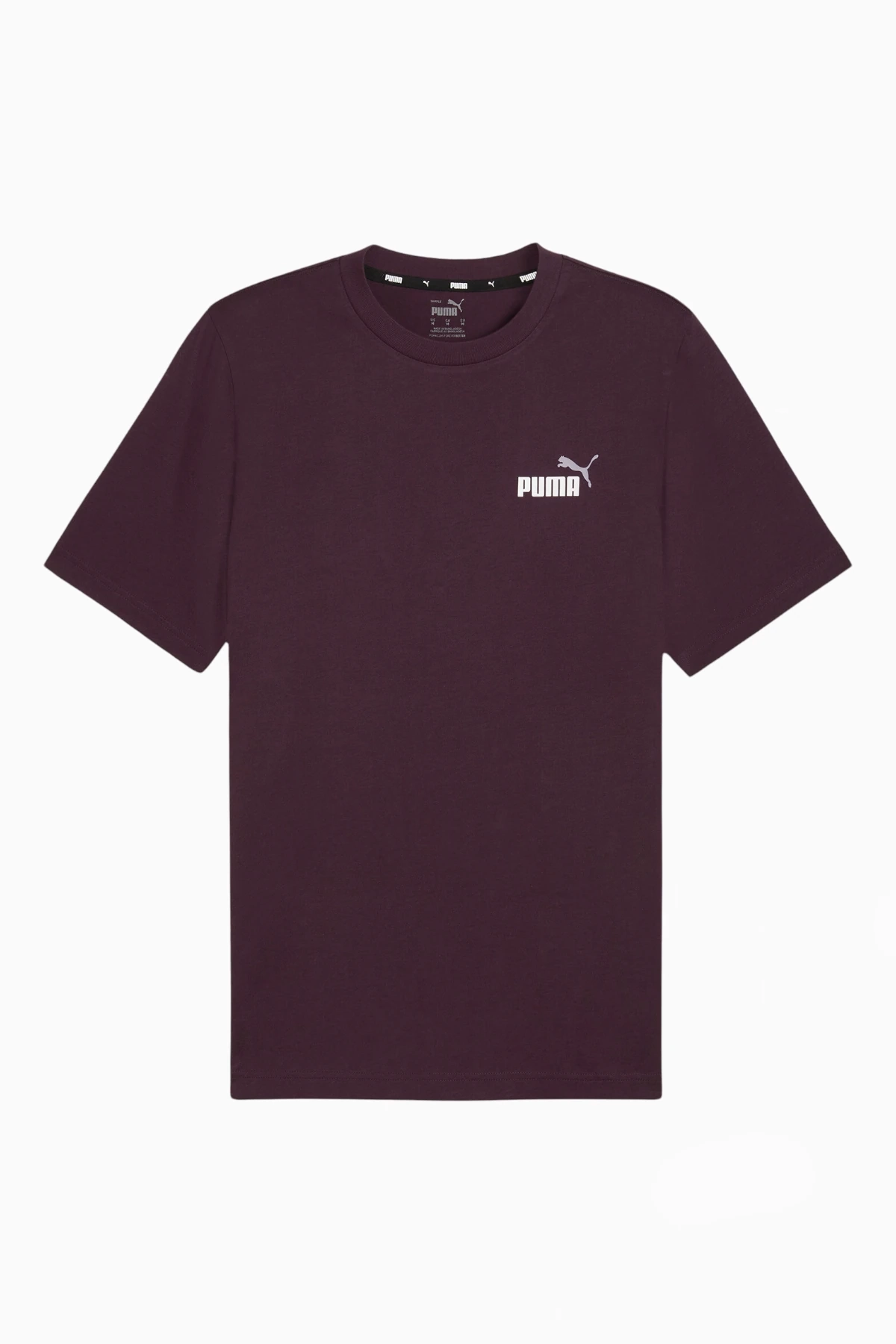 Koszulka Puma Essentials+ Small Logo Tee - Bordowy