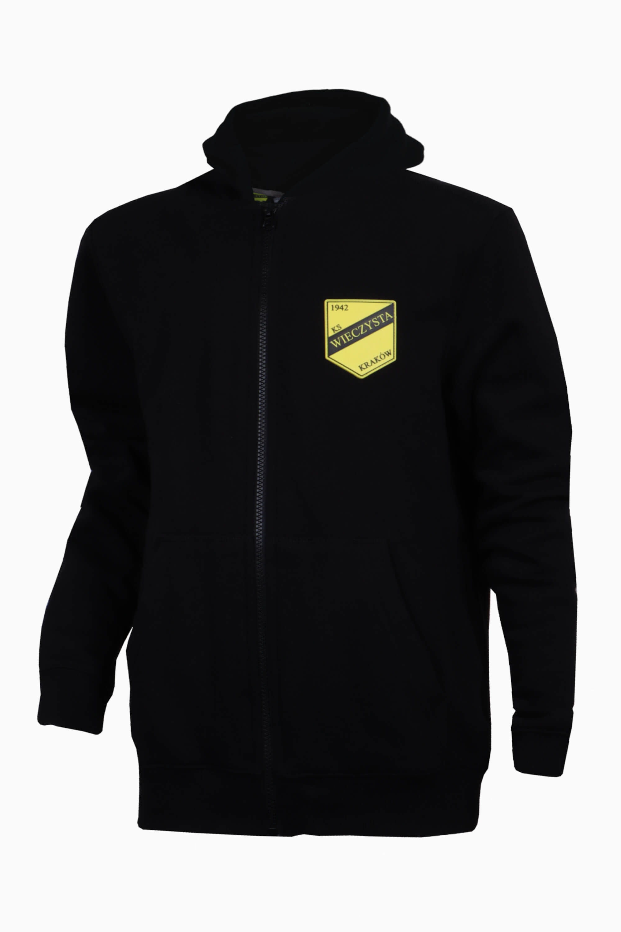 Bluza z kapturem KS Wieczysta Kraków 22/23 Junior - Czarny