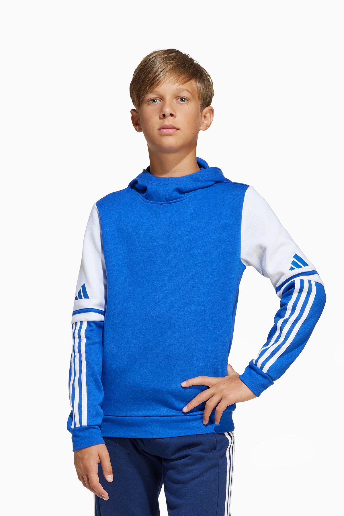 Bluza z kapturem adidas Squadra 25 Sweat Junior - Niebieski