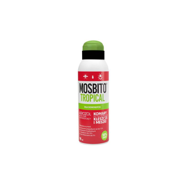Mosbito tropical - aerozol odstraszający komary, kleszcze i meszki, 90 ml