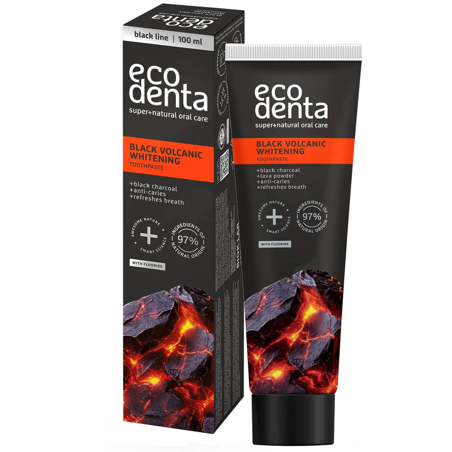 Ecodenta - pasta do zębów wybielająca z minerałami wulkanicznymi, 100 ml