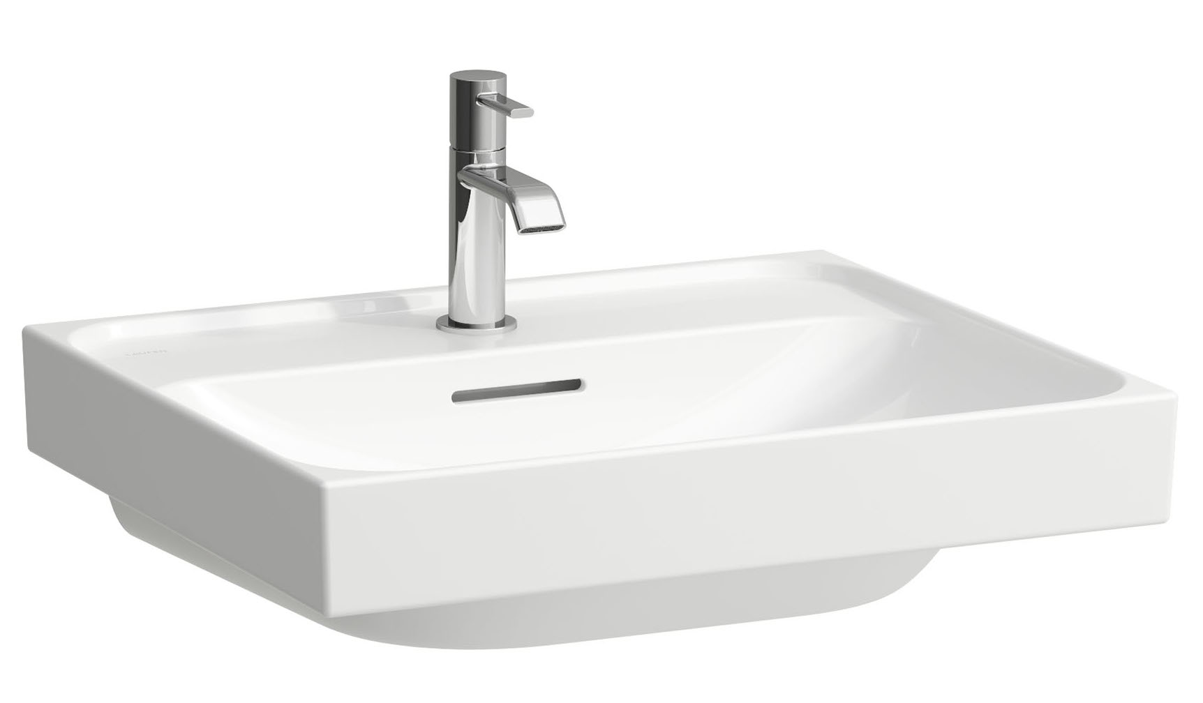 Laufen Meda umywalka 55x46 cm prostokątna ścienna biały mat H8161127571041