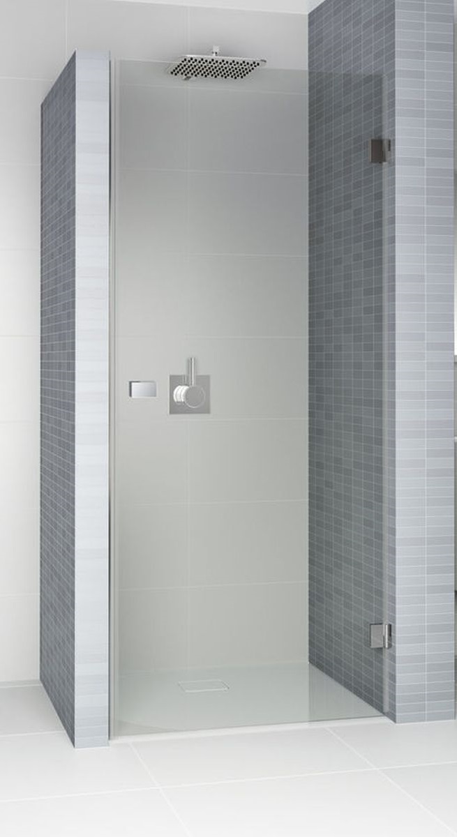 Riho Scandic NXT X101 drzwi prysznicowe 90 cm wnękowe prawe czarny mat/szkło przezroczyste G001006121