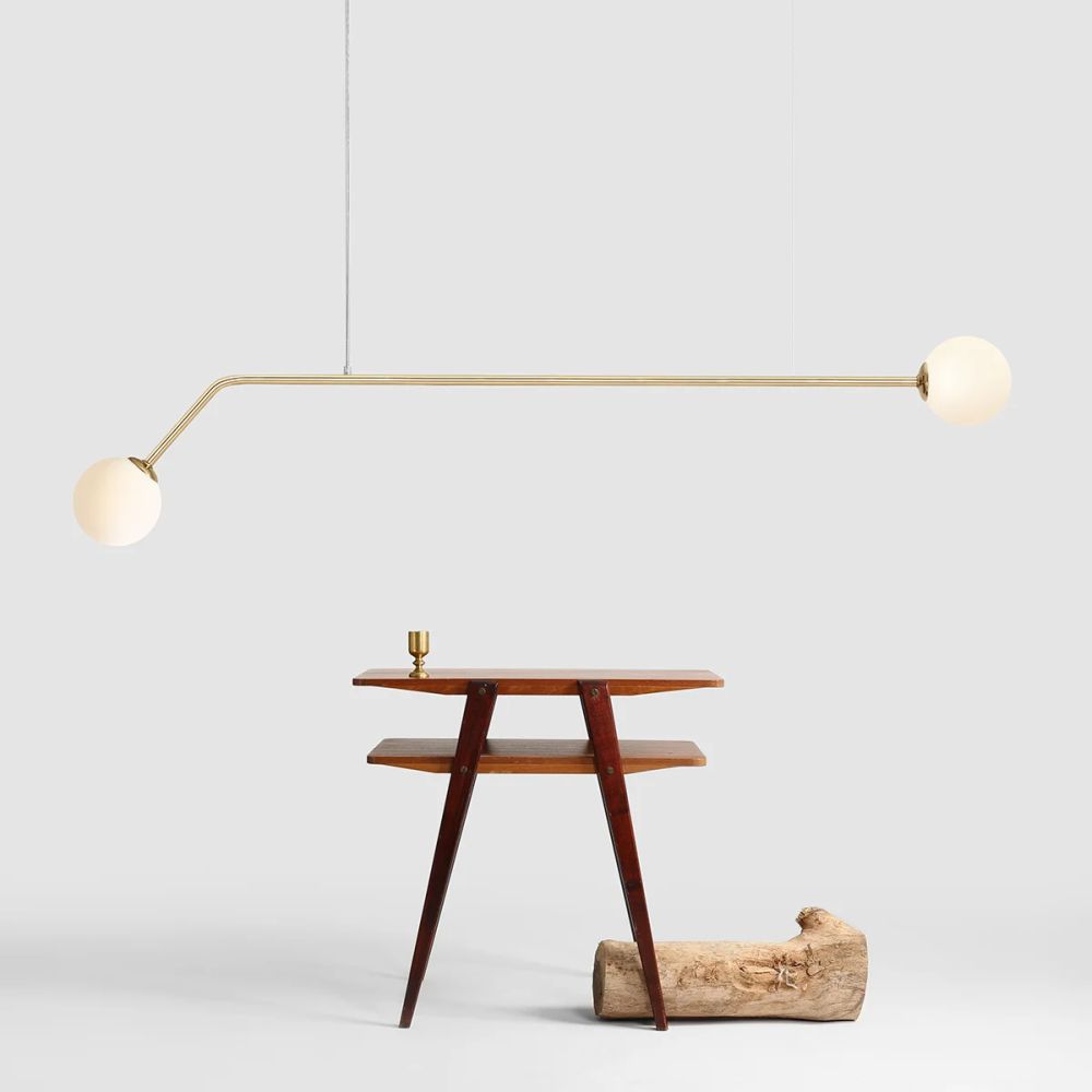 Aldex Pure lampa wisząca 2x40W złota/biała 1064H30 - Wysyłka w 24h