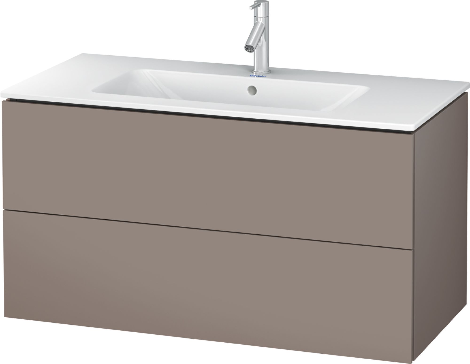 Duravit L-Cube szafka 102 cm podumywalkowa wisząca bazalt mat LC624204343