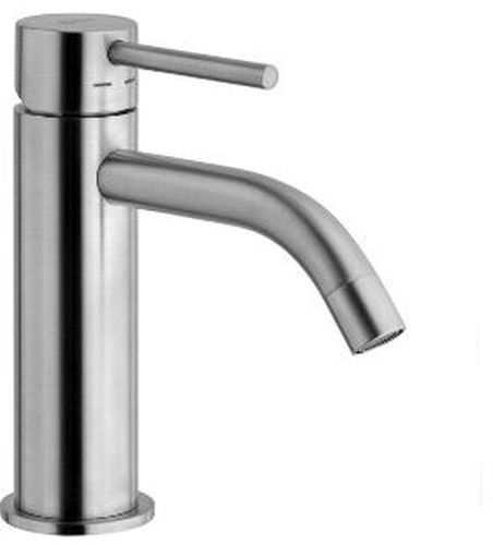 Paffoni Light bateria umywalkowa stojąca stal szczotkowana LIG071ST