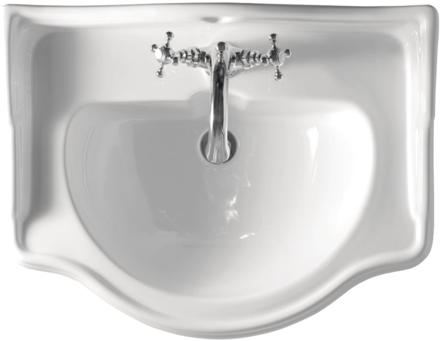 Kerasan Retro umywalka 69x52 cm ścienna-meblowa biała 104601