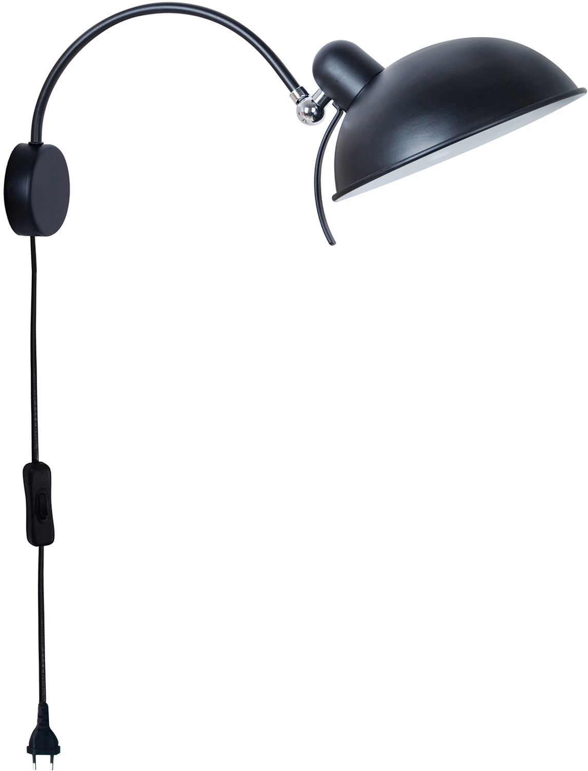 Candellux Nora kinkiet 1x40W czarny 21-53602