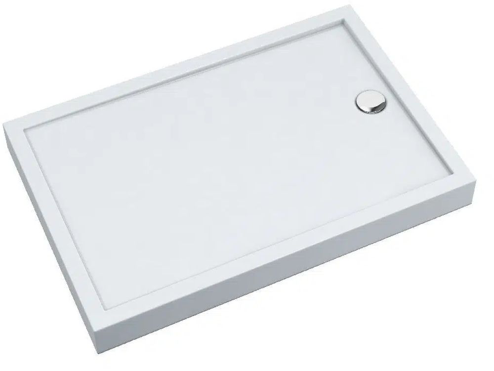 Schedline Cameron brodzik 80x110 cm prostokątny biały 3ST.C2P-80110