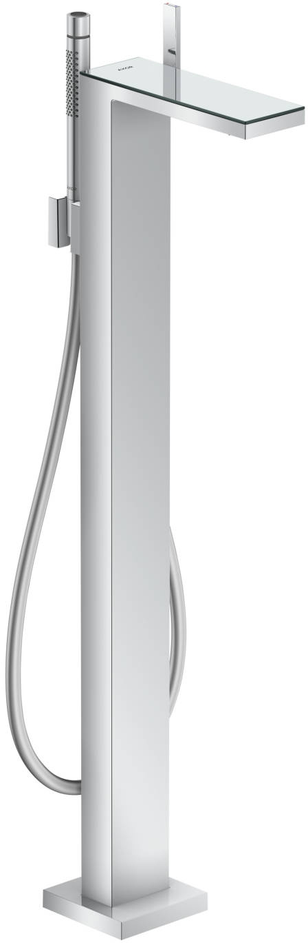 Axor MyEdition bateria wannowo-prysznicowa wolnostojąca chrom/szkło 47440000