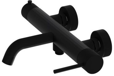 LaVita Orion bateria wannowo-prysznicowa ścienna czarny mat