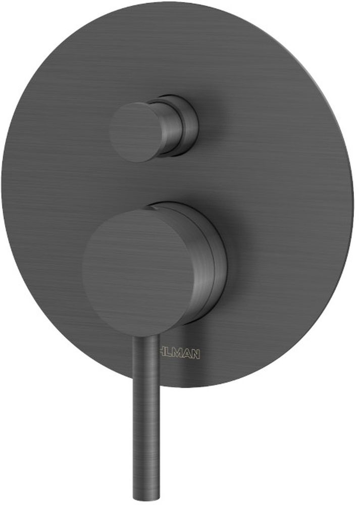 Kohlman Axel Gray bateria wannowo-prysznicowa podtynkowa grafit szczotkowany QW210AG