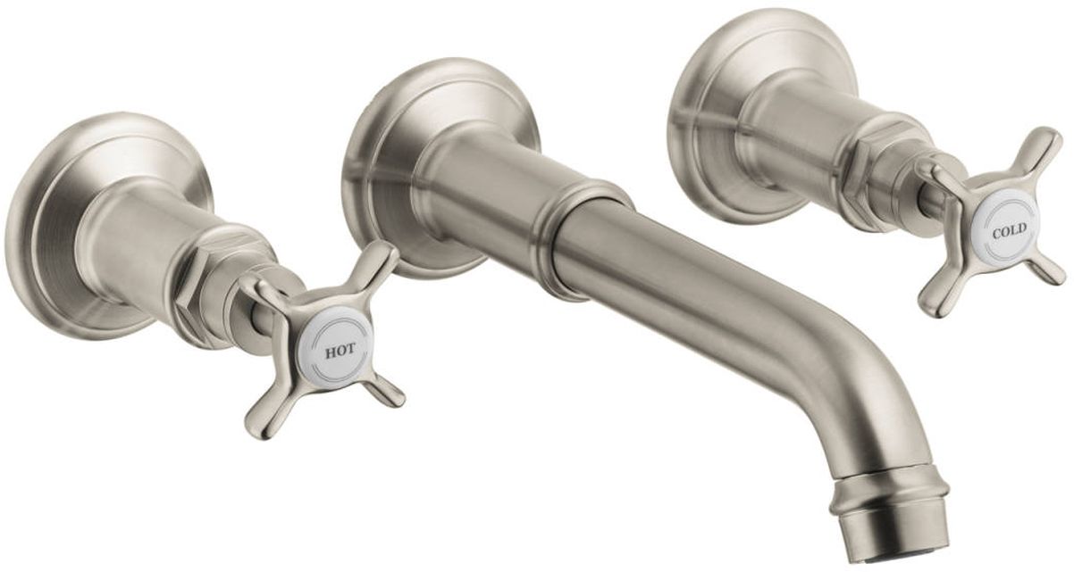 Axor Montreux bateria umywalkowa podtynkowa 3-otworowa EcoSmart nikiel szczotkowany 16532820