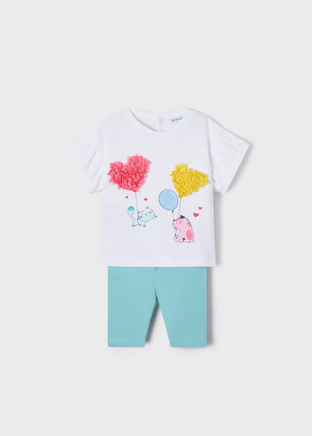 MAYORAL 1722 Komplet koszulka i leginsy ss22