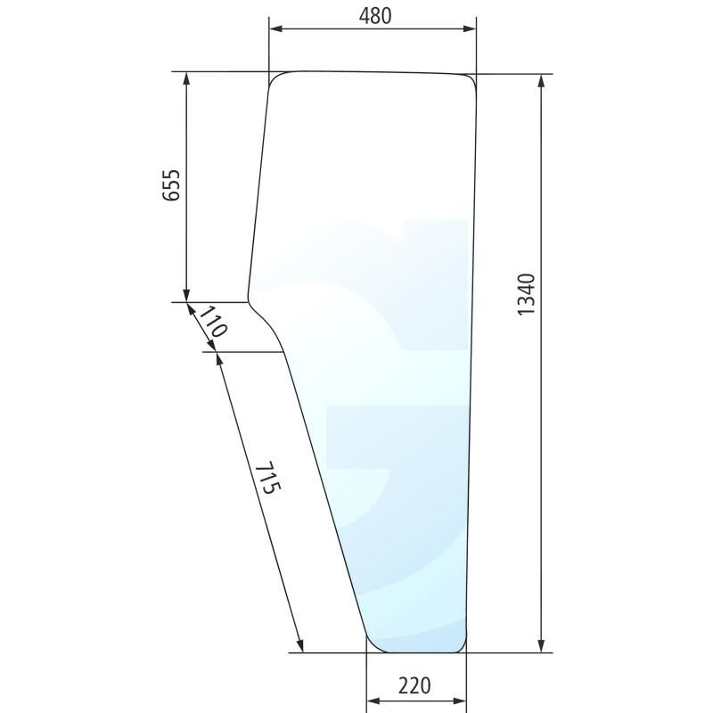 Szyba drzwi prawa i lewa Renault 461 781 7701030340