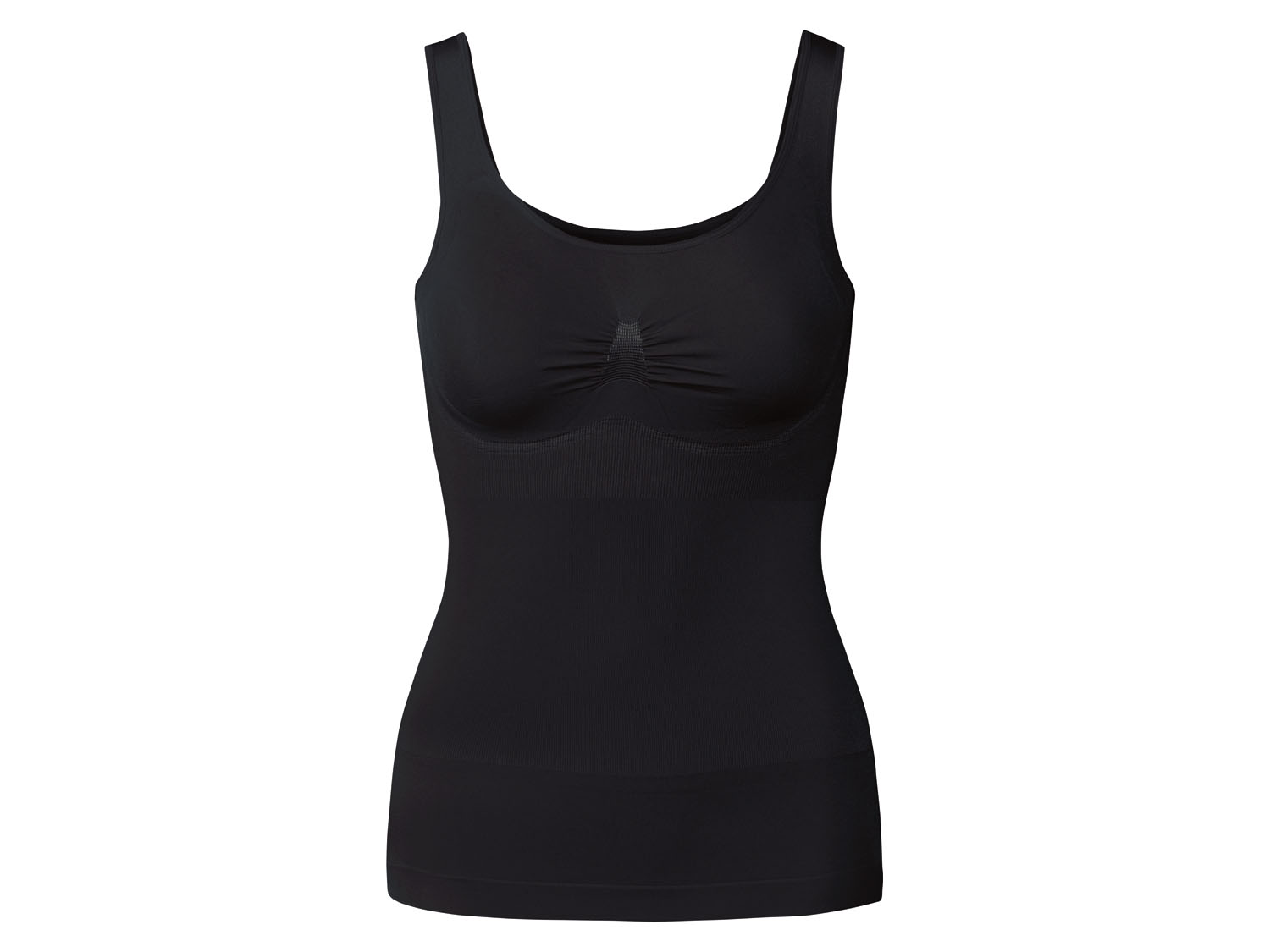 esmara Koszulka modelująca damska, bezszwowa Czarny, L44/46