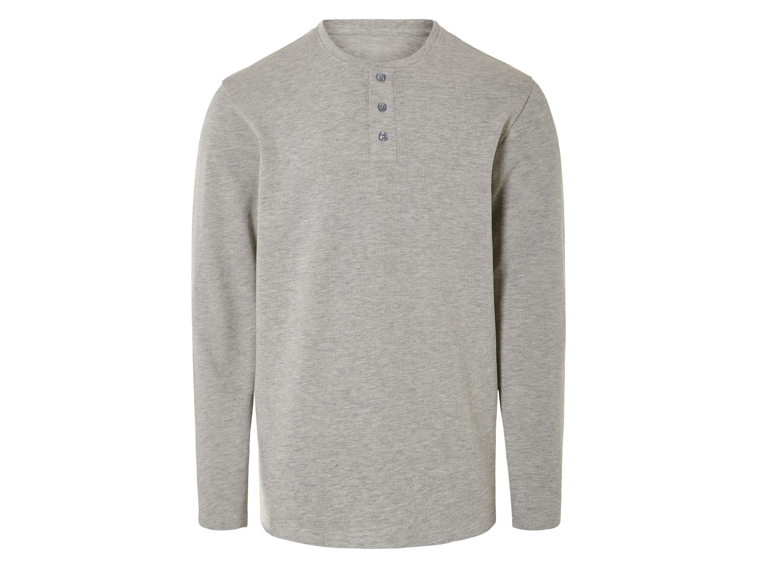 Livergy Koszulka męska z długim rękawem z bawełny Szary, XXL 60/62