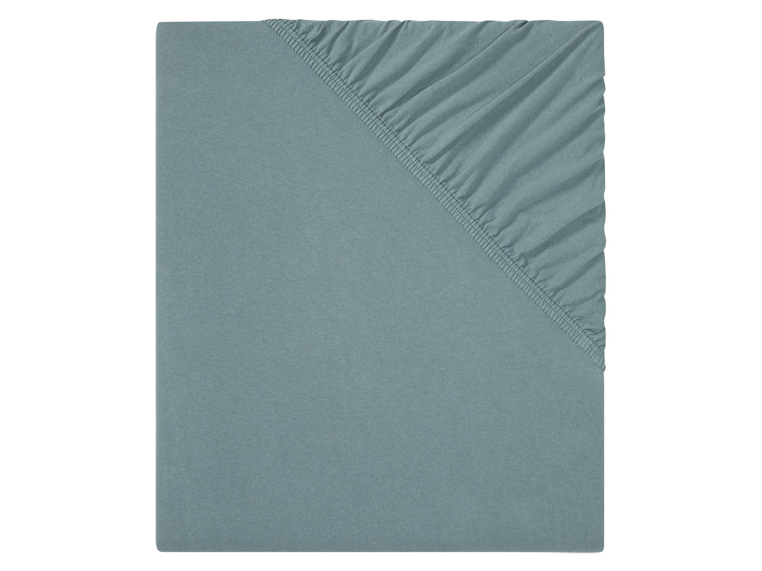 Livarno home Prześcieradło bawełniane z dżerseju z elastanem, 140-160 x 200 cm Turkusowy