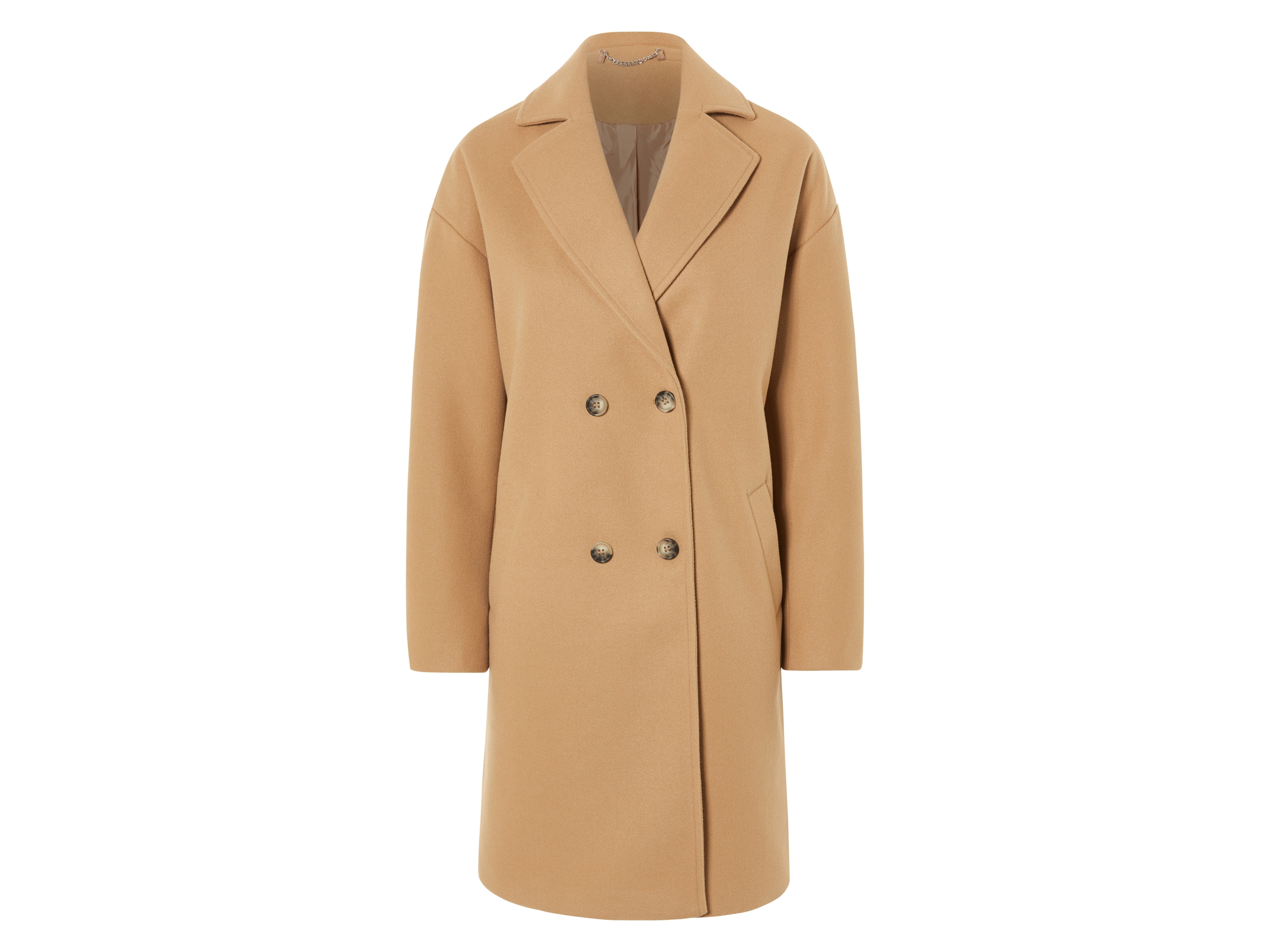 esmara Płaszcz damski w stylu wełnianym 34, Camel