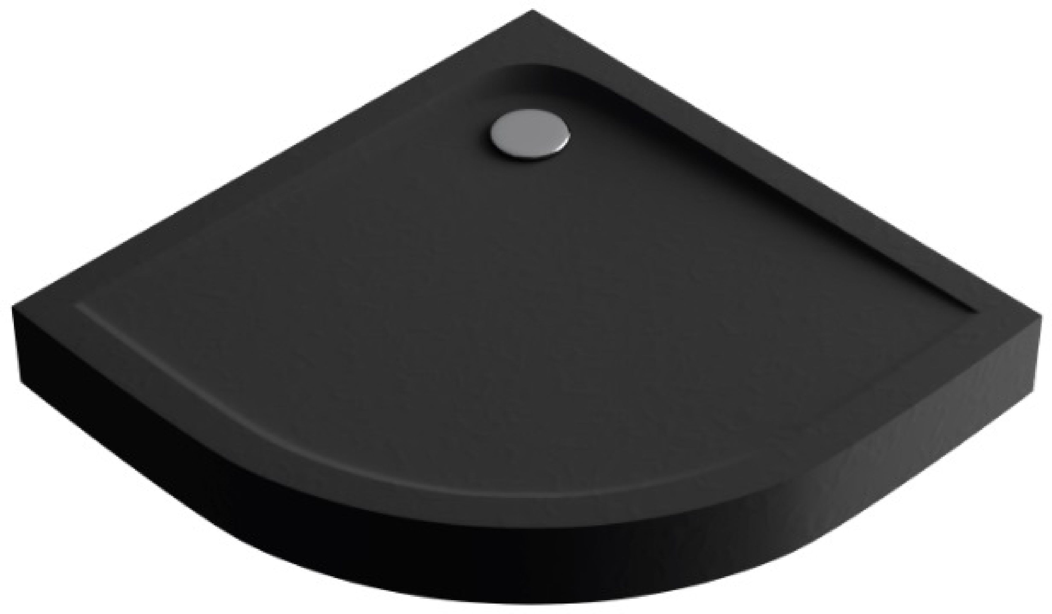 Darmowa Dostawa - Brodzik półokrągły 80x80 cm czarny Excellent Sense X BREX1404080080BLC