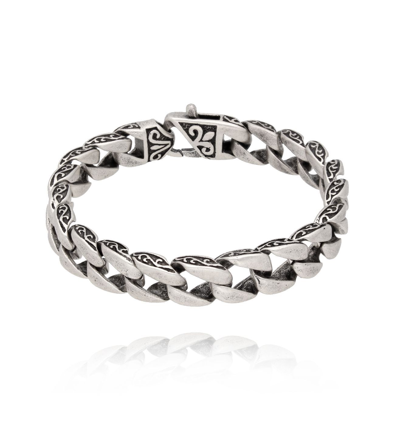 Bransoletka męska stalowy łańcuch Haldor BMITC0670